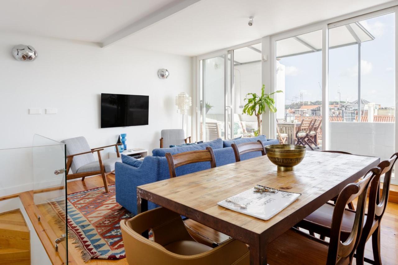 Amazing Rooftop Terrace With River And Historic City View 4 Bedrooms 4 Bathrooms Ac 19Th Century Building Chiado Lisboa Ngoại thất bức ảnh
