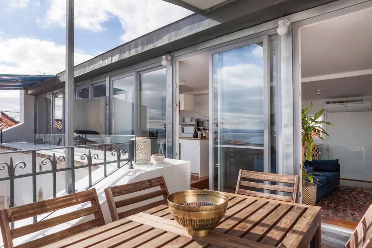Amazing Rooftop Terrace With River And Historic City View 4 Bedrooms 4 Bathrooms Ac 19Th Century Building Chiado Lisboa Ngoại thất bức ảnh
