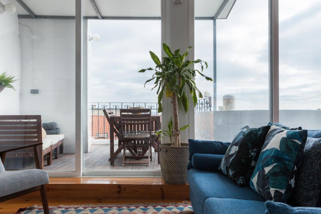Amazing Rooftop Terrace With River And Historic City View 4 Bedrooms 4 Bathrooms Ac 19Th Century Building Chiado Lisboa Ngoại thất bức ảnh