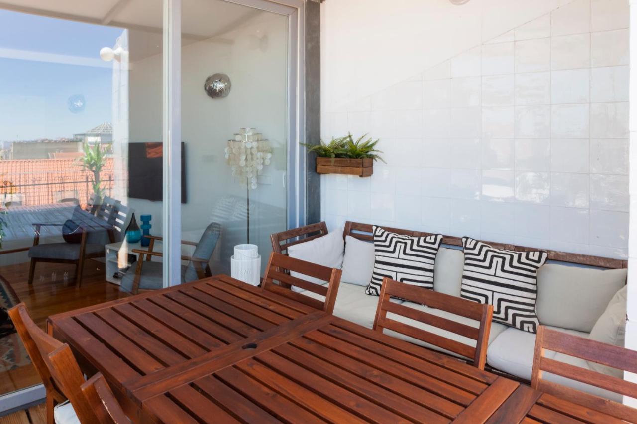 Amazing Rooftop Terrace With River And Historic City View 4 Bedrooms 4 Bathrooms Ac 19Th Century Building Chiado Lisboa Ngoại thất bức ảnh