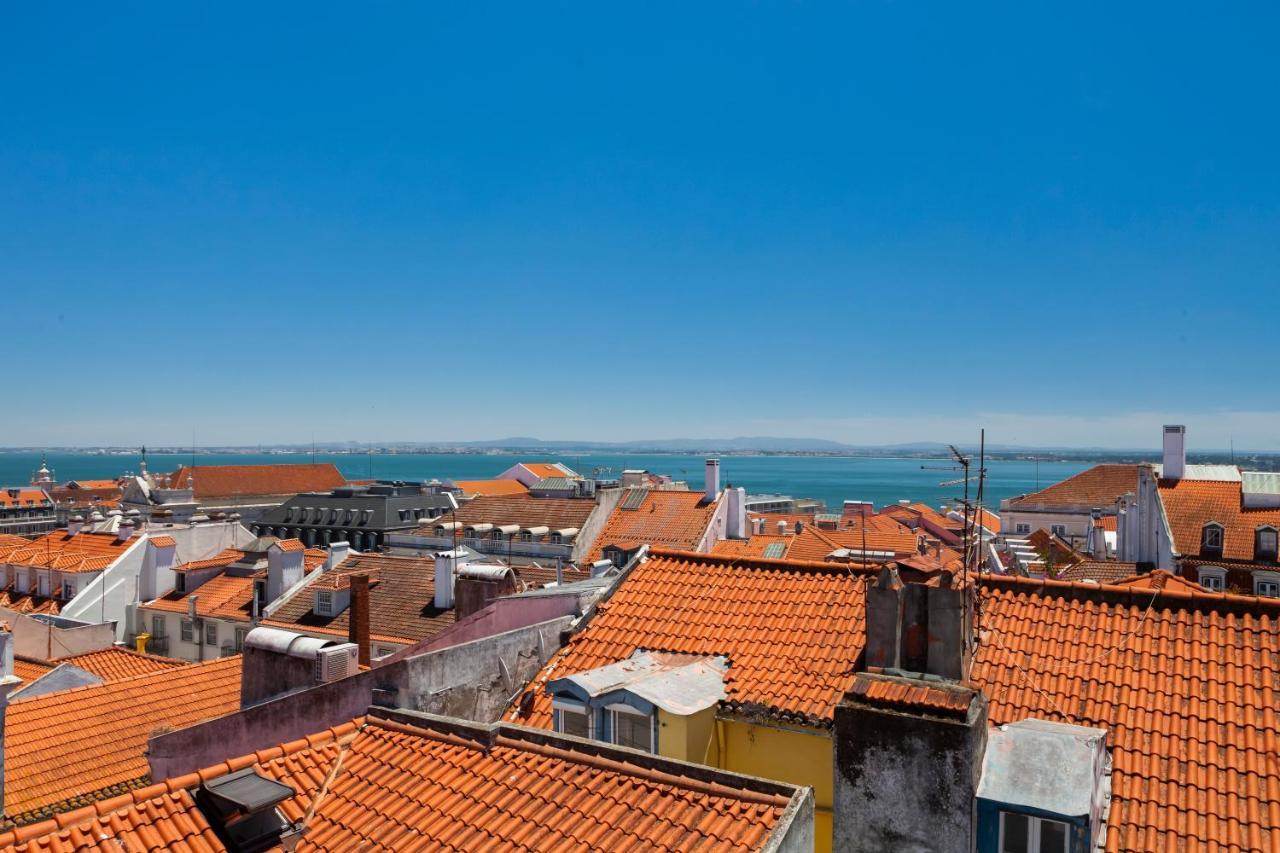 Amazing Rooftop Terrace With River And Historic City View 4 Bedrooms 4 Bathrooms Ac 19Th Century Building Chiado Lisboa Ngoại thất bức ảnh